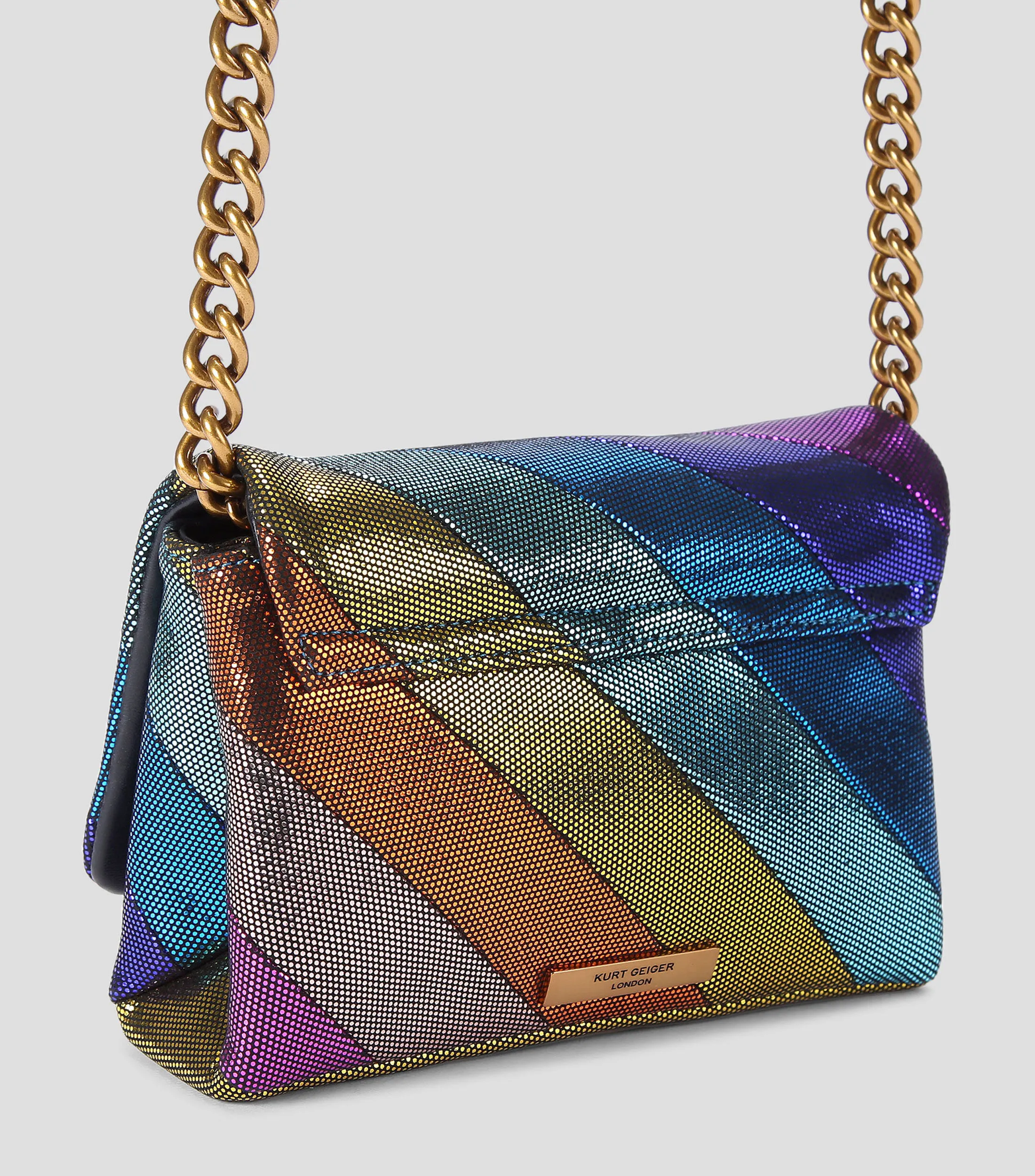 9355_Kurt Geiger Bolso Crossbody en Piel Mini Kensington Mujer