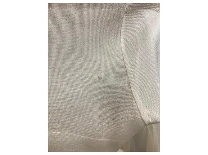 Alaïa Camiseta de punto ALAIA.Seda S Internacional Crudo 
