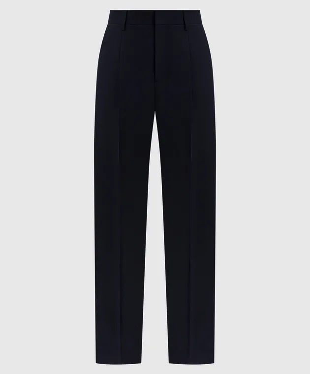 Ami Paris Blue pants made of wool