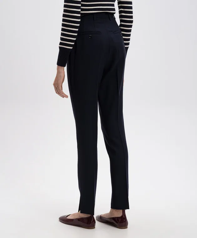 Ami Paris Blue pants made of wool