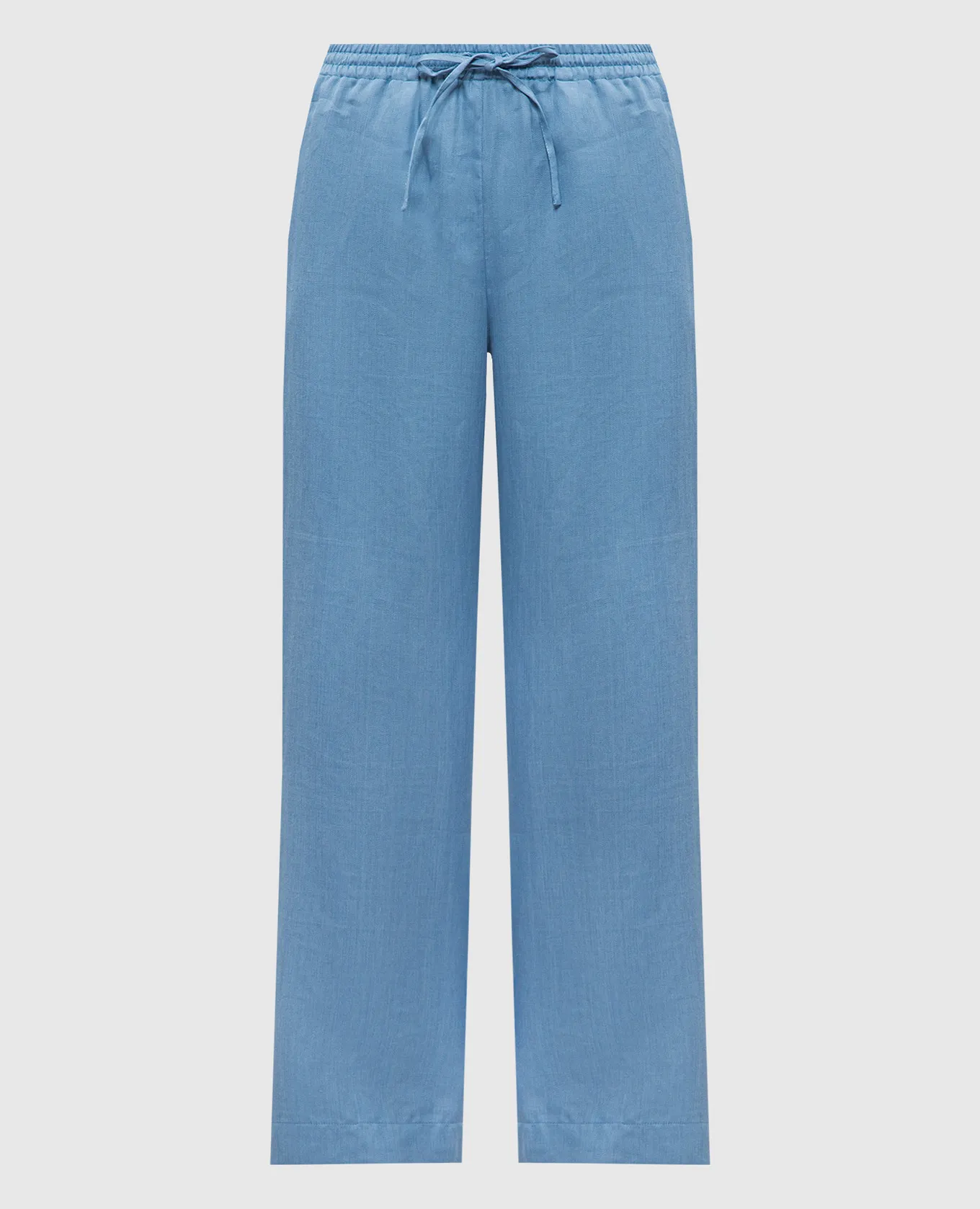 Asceno Aurelia blue linen pants