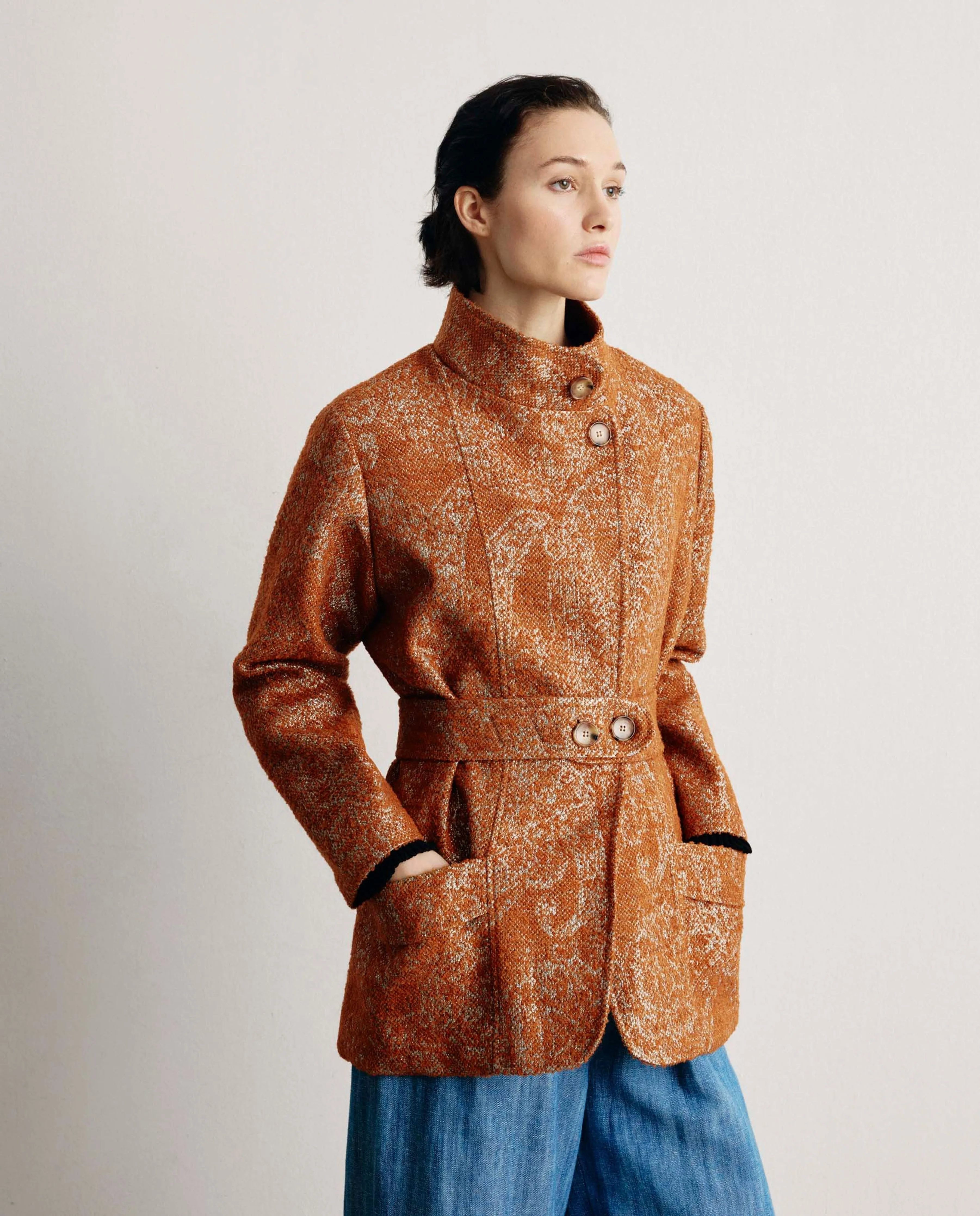 AURORA | Chaquetón tejido italiano