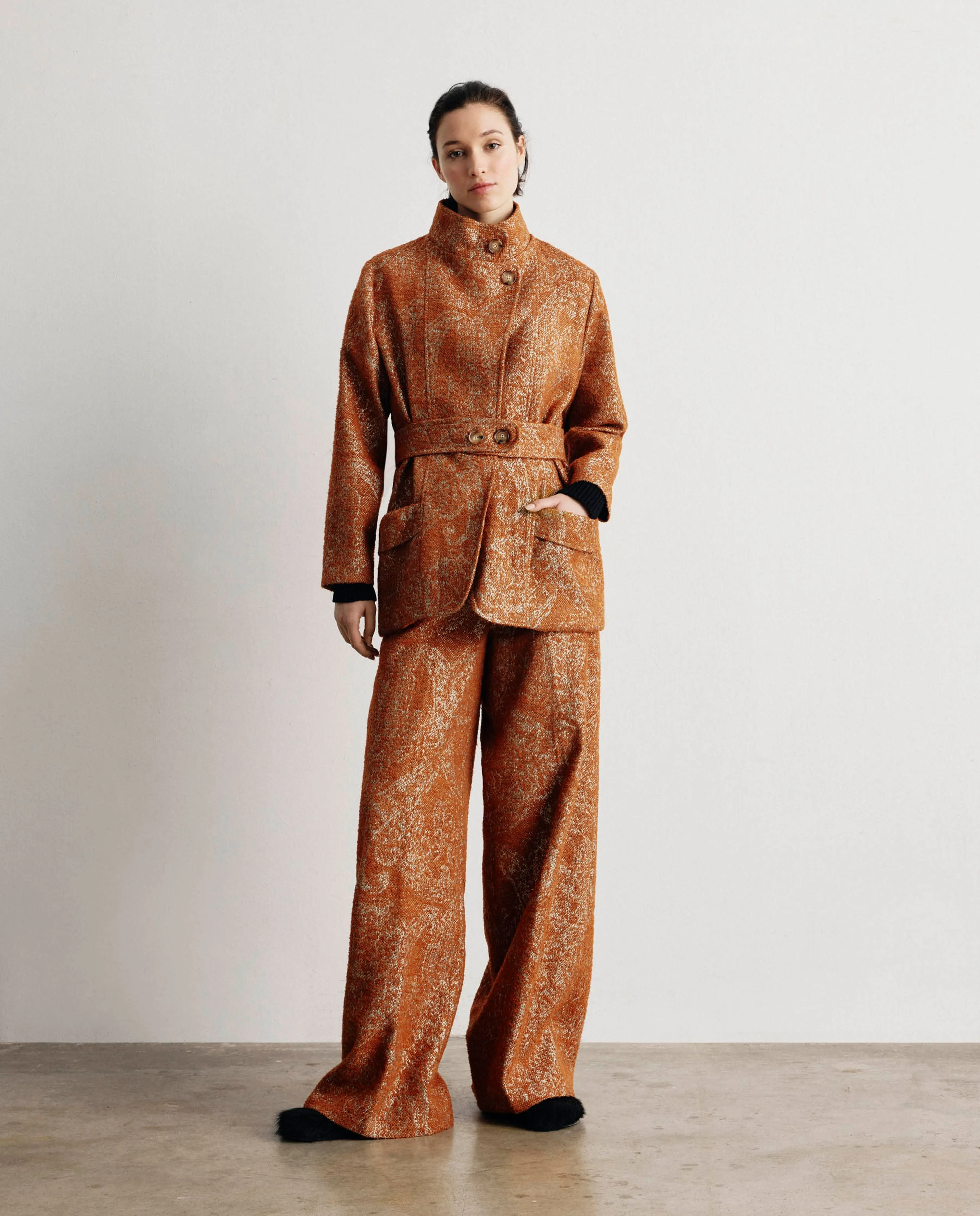 AURORA | Chaquetón tejido italiano