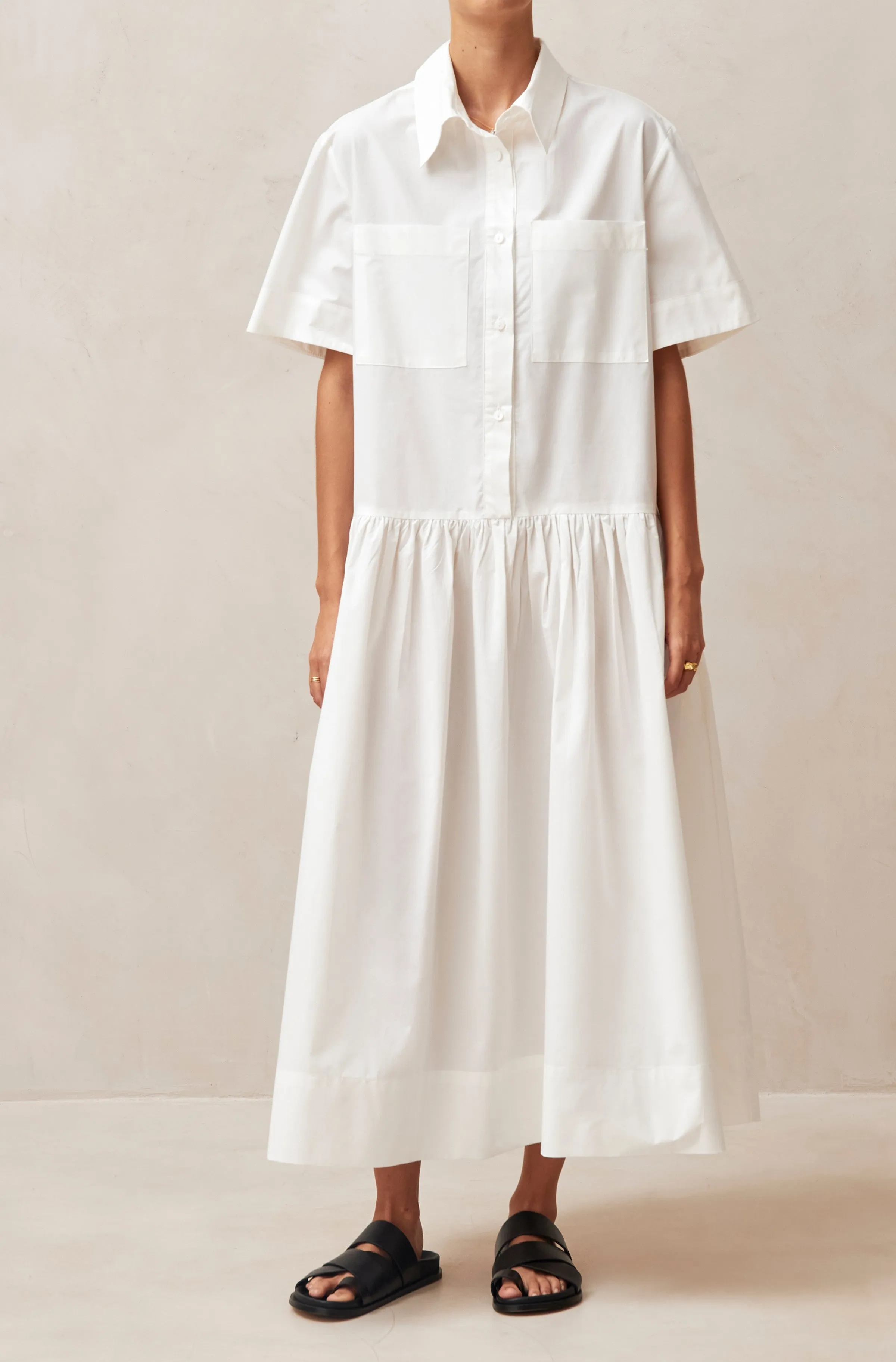 Bay White Midi Dress