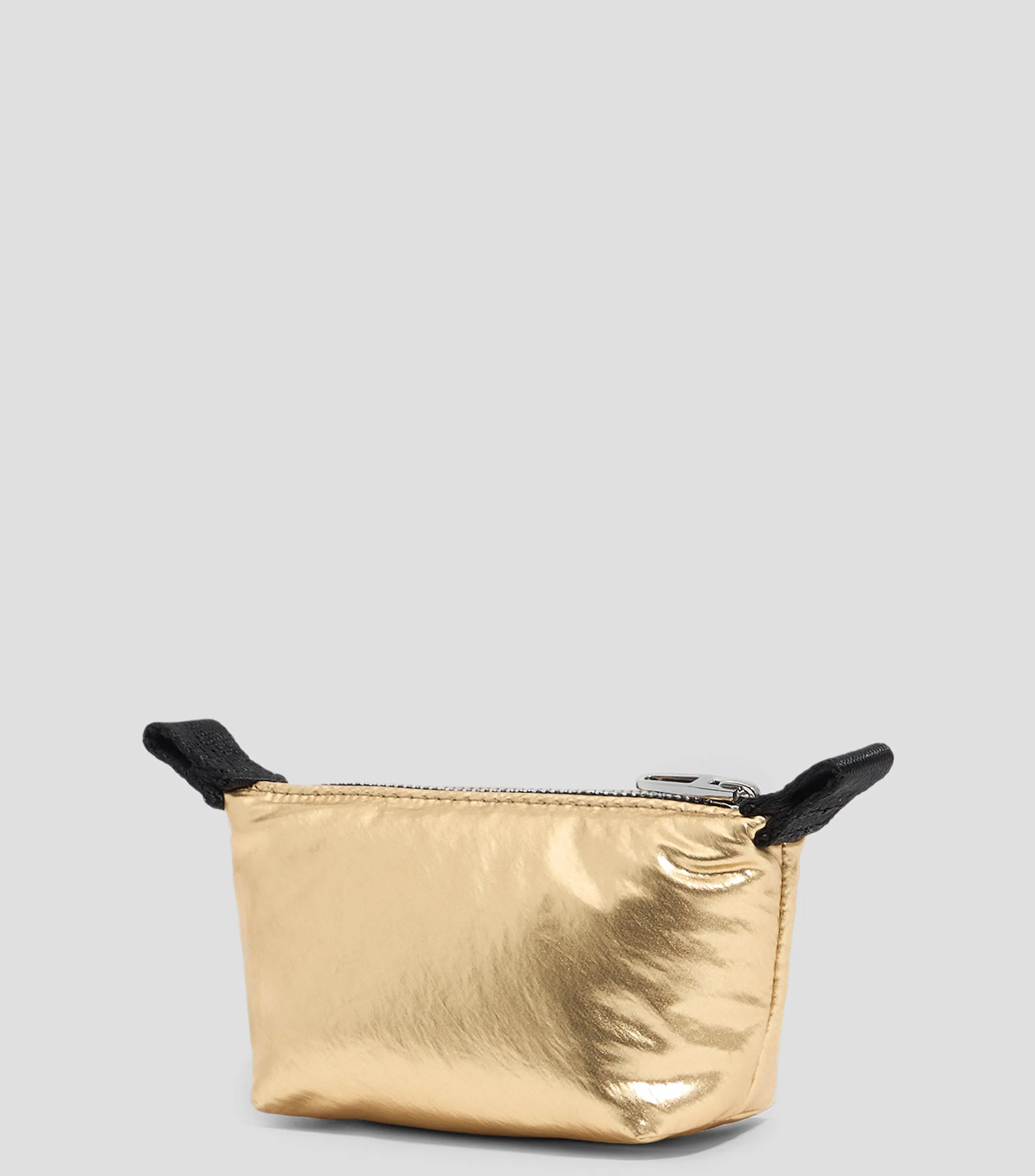Bimba y Lola Monedero trapecio mini tejido metalizado oro Mujer