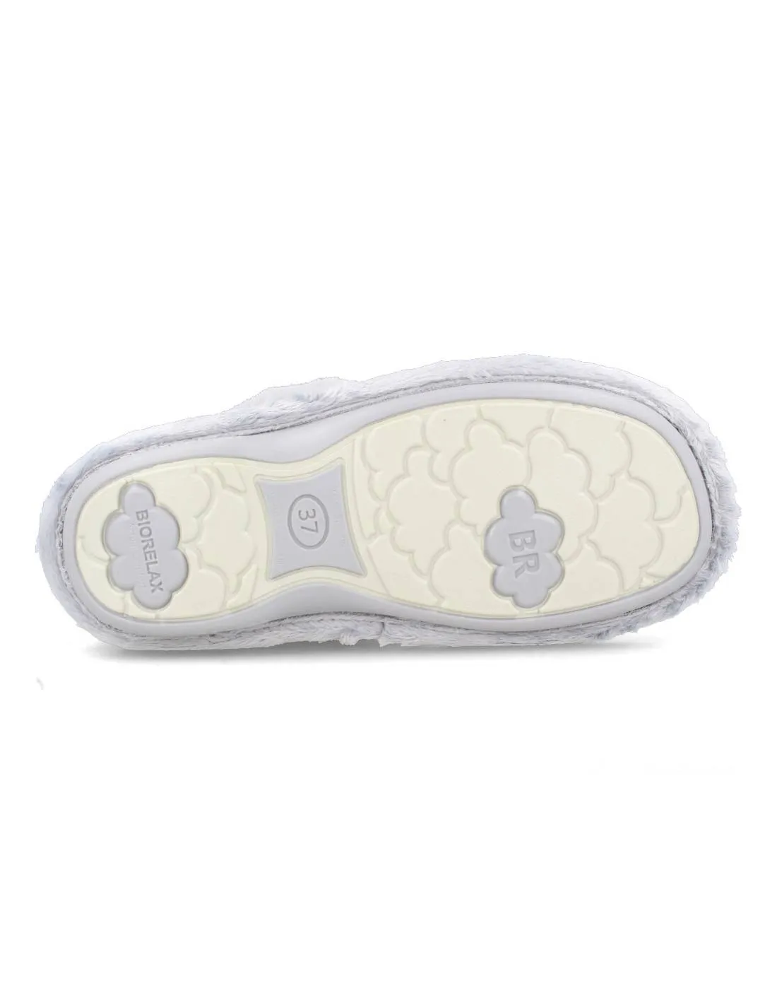 BIORELAX  ZAPATILLA CASA CERRADA MUJER CROCHET NIEBLA