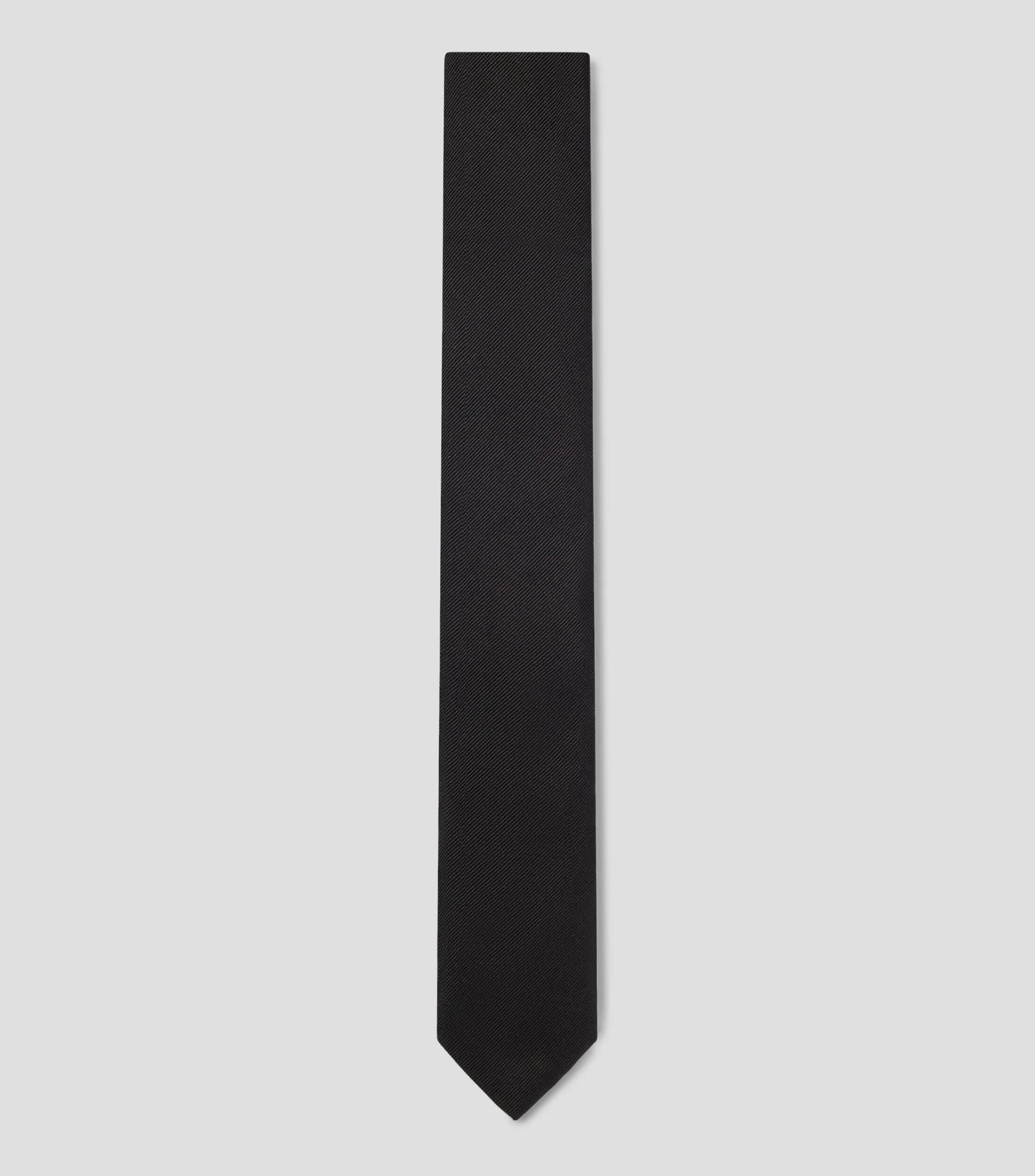 Boss Corbata elaborada en Italia con tejido jacquard de seda pura Hombre