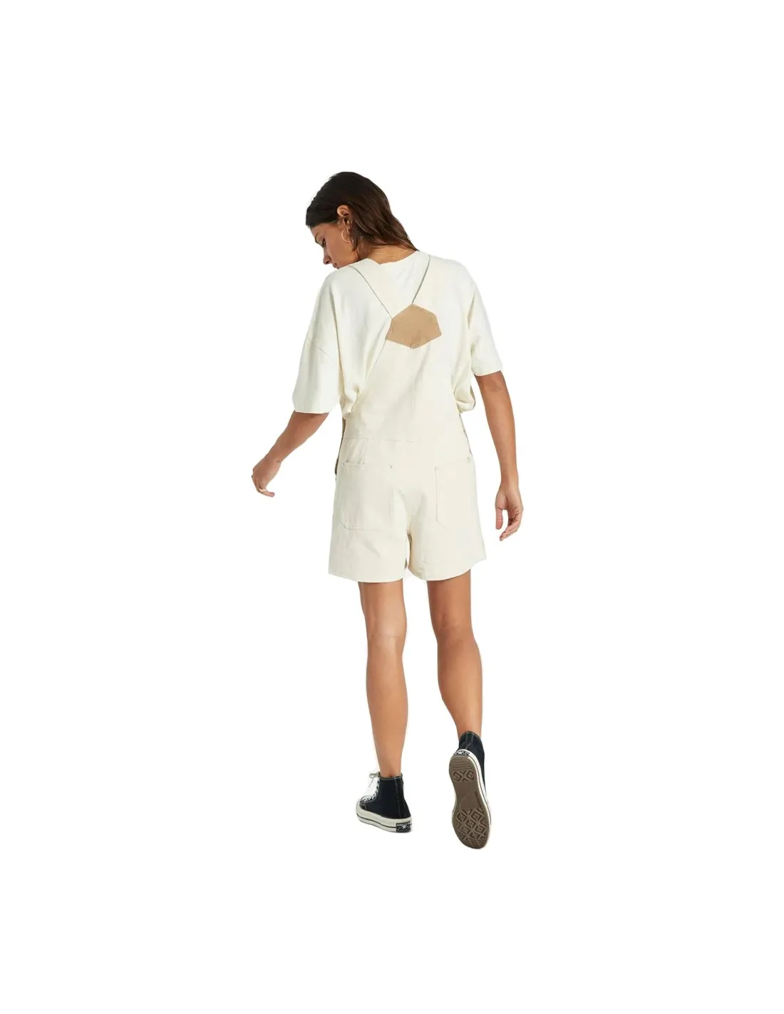 BRIXTON COSTA SHORT OVERALL NATURAL
