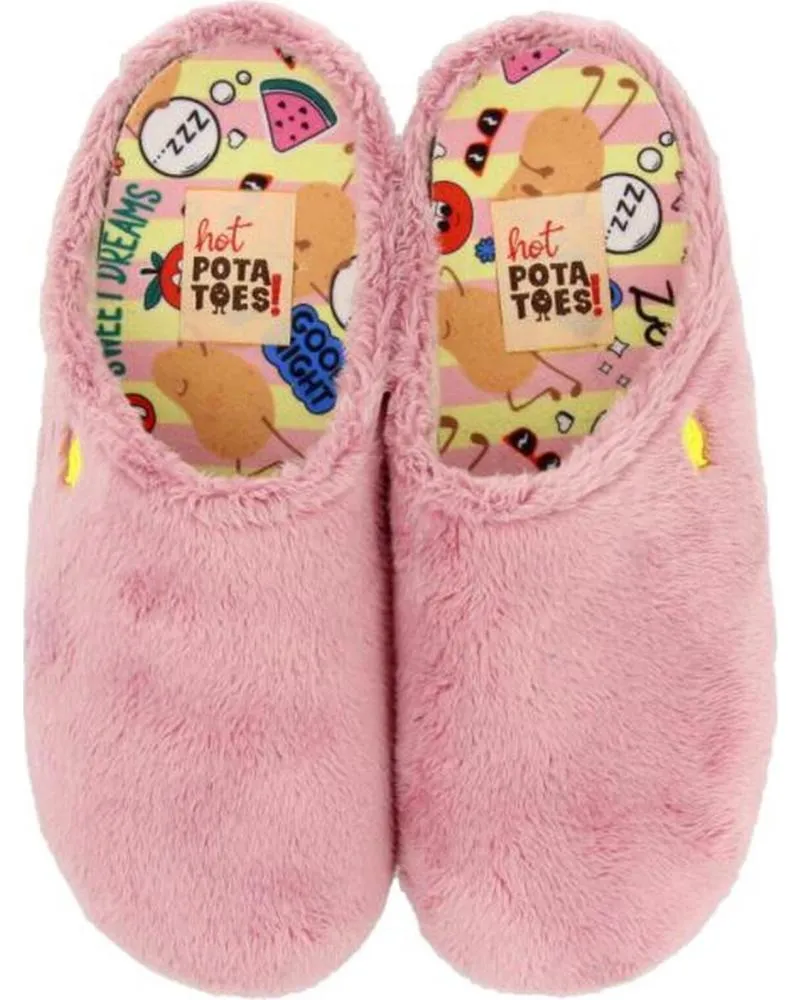 Calzado de casa de Mujer HOT POTATOES ZAPATILLAS CASA MUJER DORNOCH 70177 ROSA