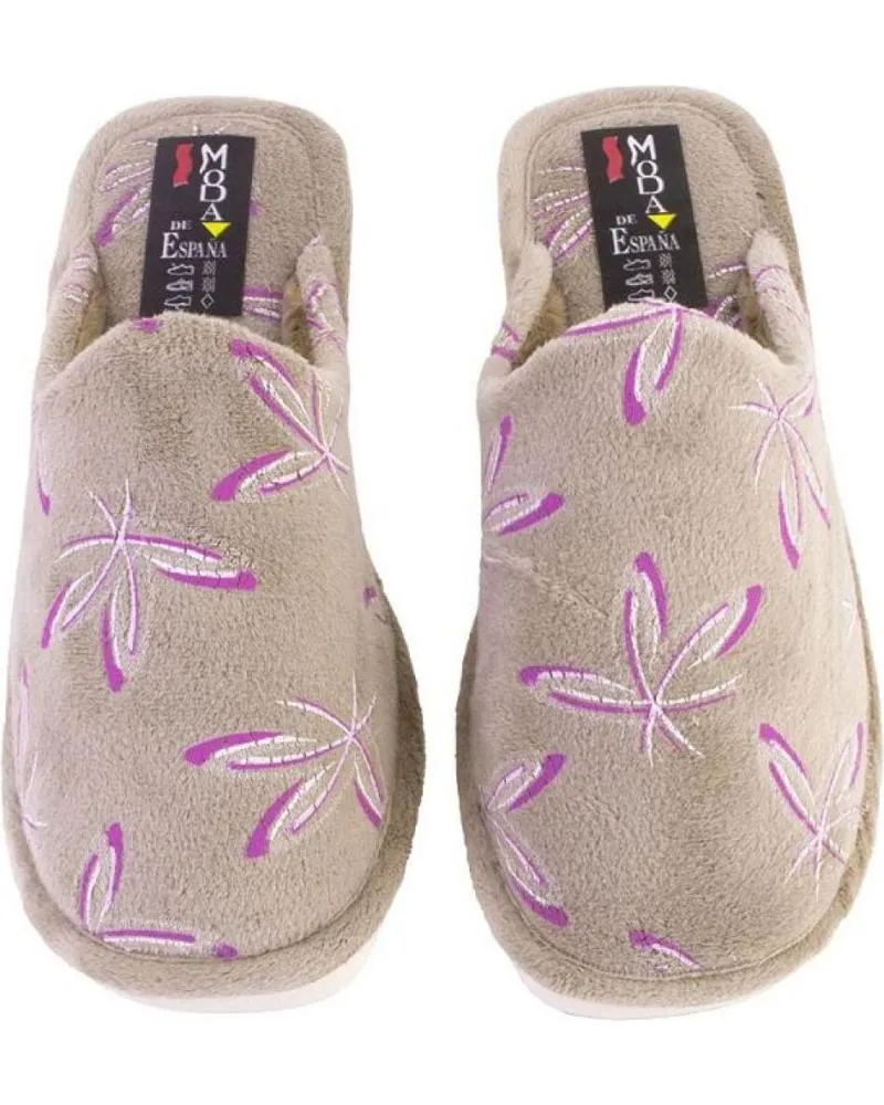 Calzado de casa OTRAS MARCAS  de Mujer VARIOS 3530 ZAPATILLAS DE CASA DE MUJER  BEIGE