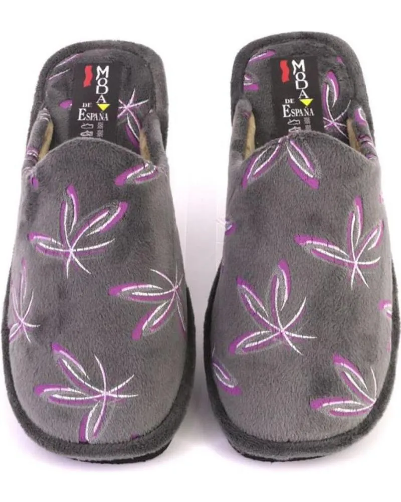 Calzado de casa OTRAS MARCAS  de Mujer VARIOS 3530 ZAPATILLAS DE CASA DE MUJER  GRIS