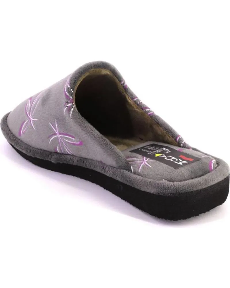 Calzado de casa OTRAS MARCAS  de Mujer VARIOS 3530 ZAPATILLAS DE CASA DE MUJER  GRIS