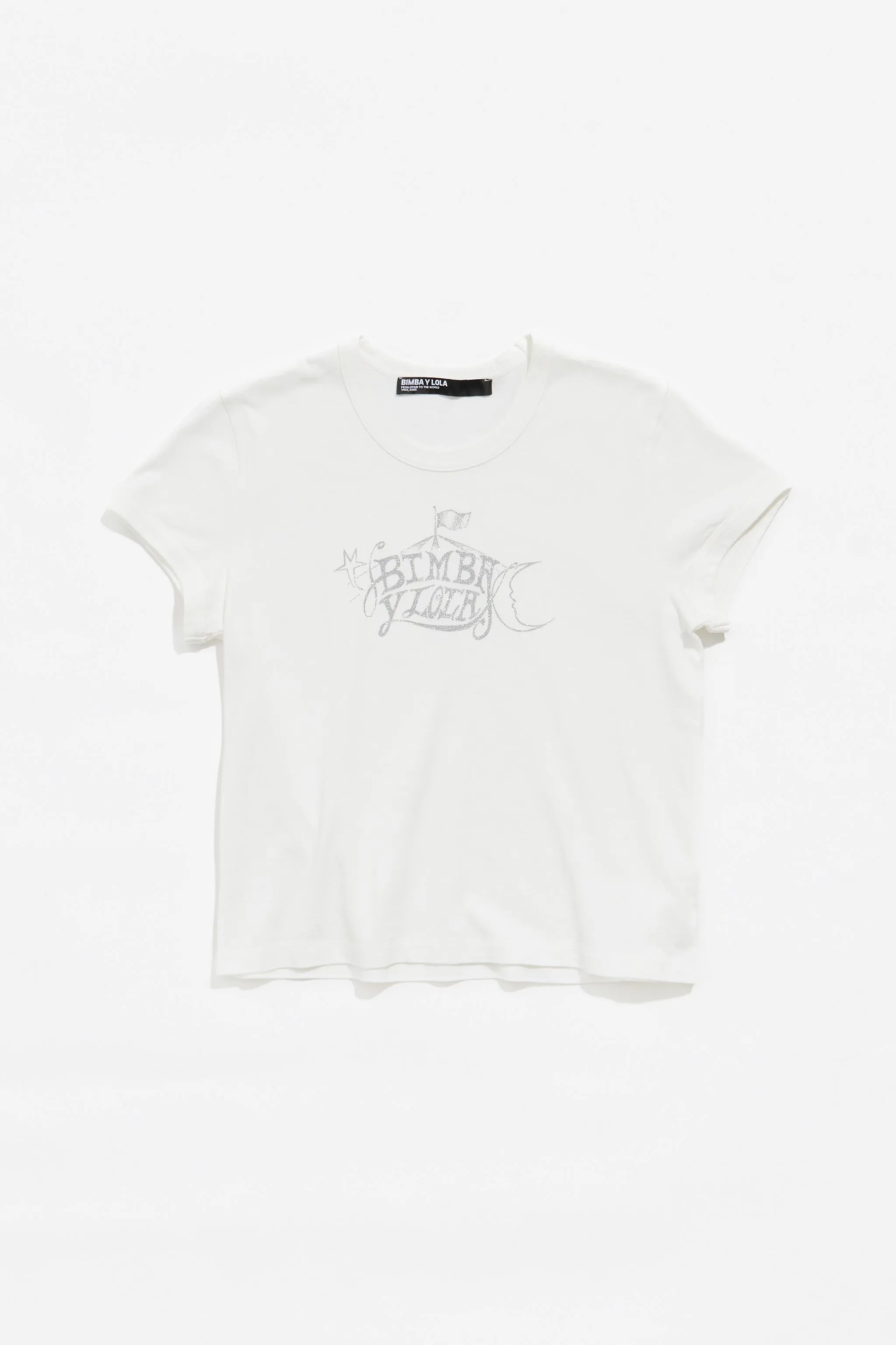Camiseta algodón logo marfil