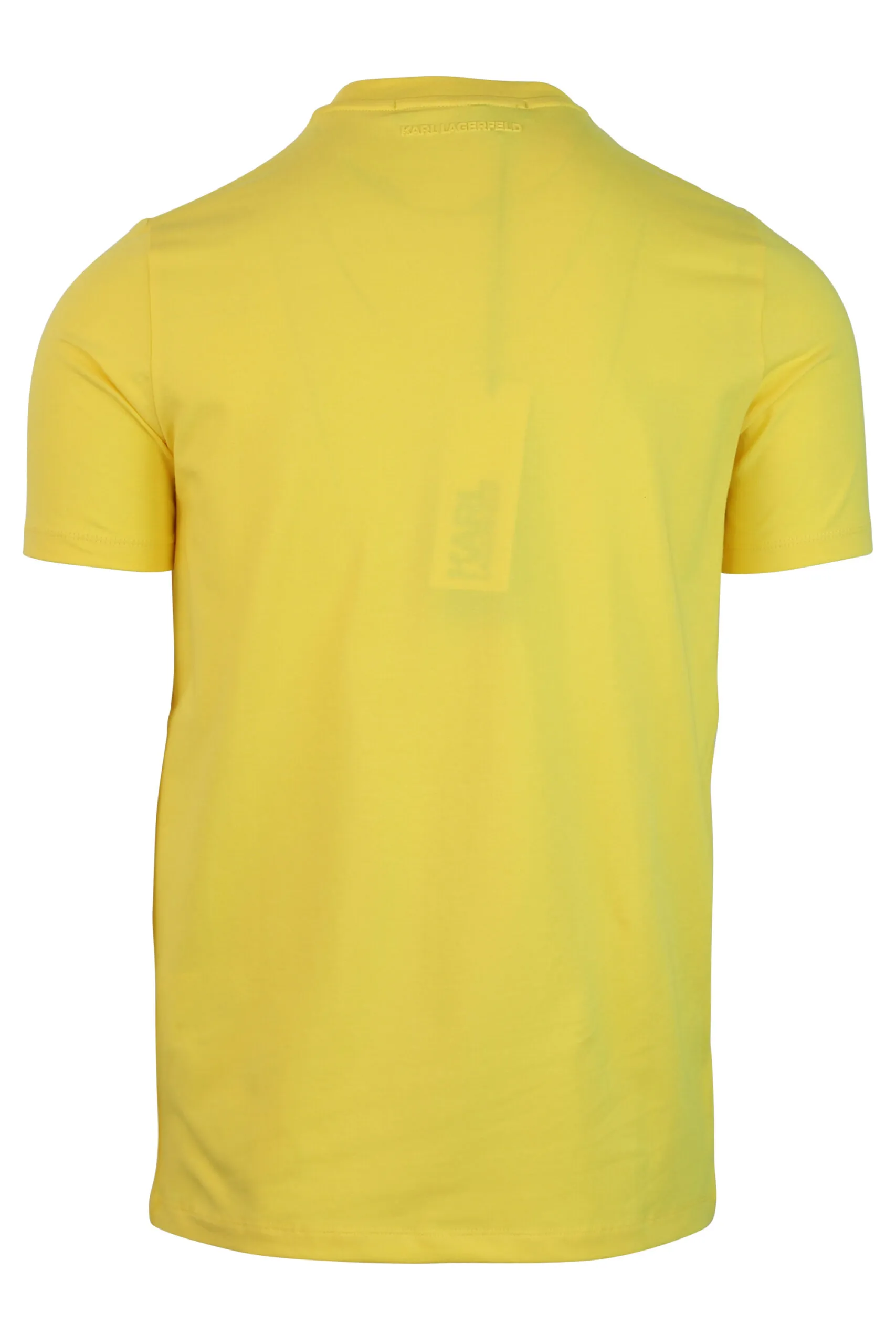 Camiseta amarilla con logo de goma