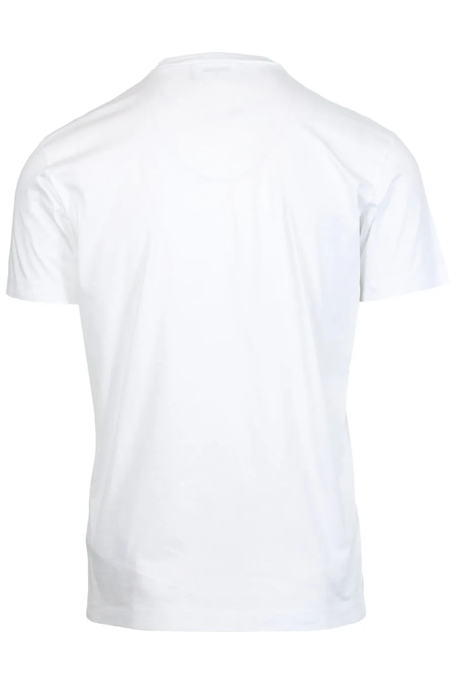 Camiseta blanca con estampado hoja