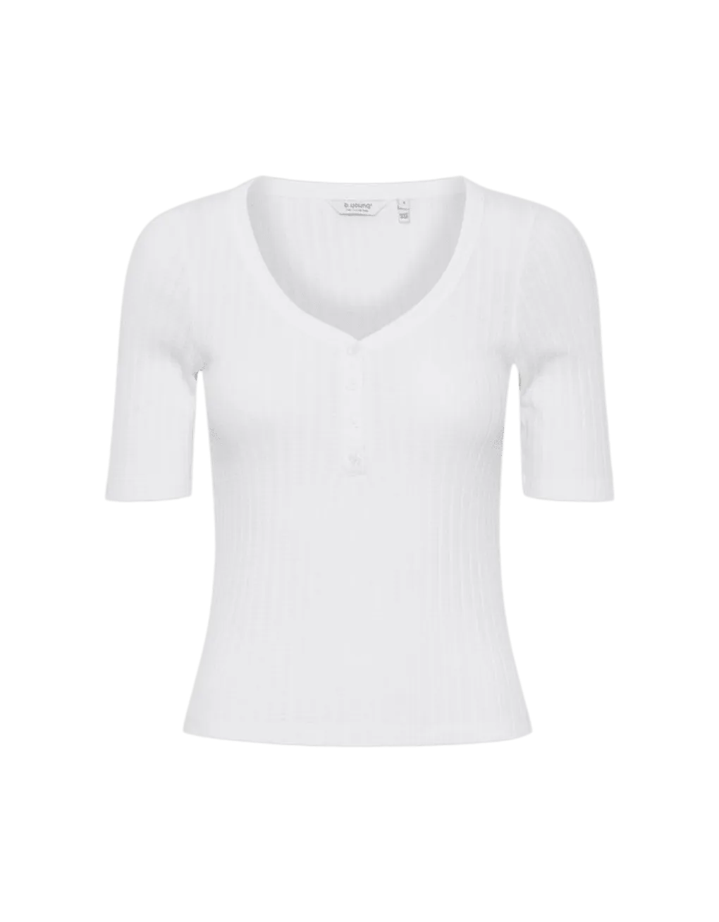 Camiseta B.Young Rilki Button Optical White