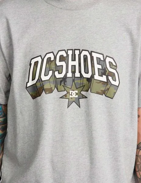 CAMISETA DC BUILT UP  HEATHER GREY
