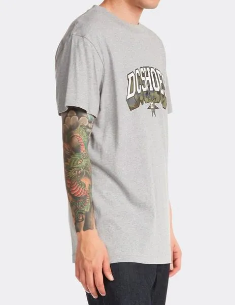 CAMISETA DC BUILT UP  HEATHER GREY