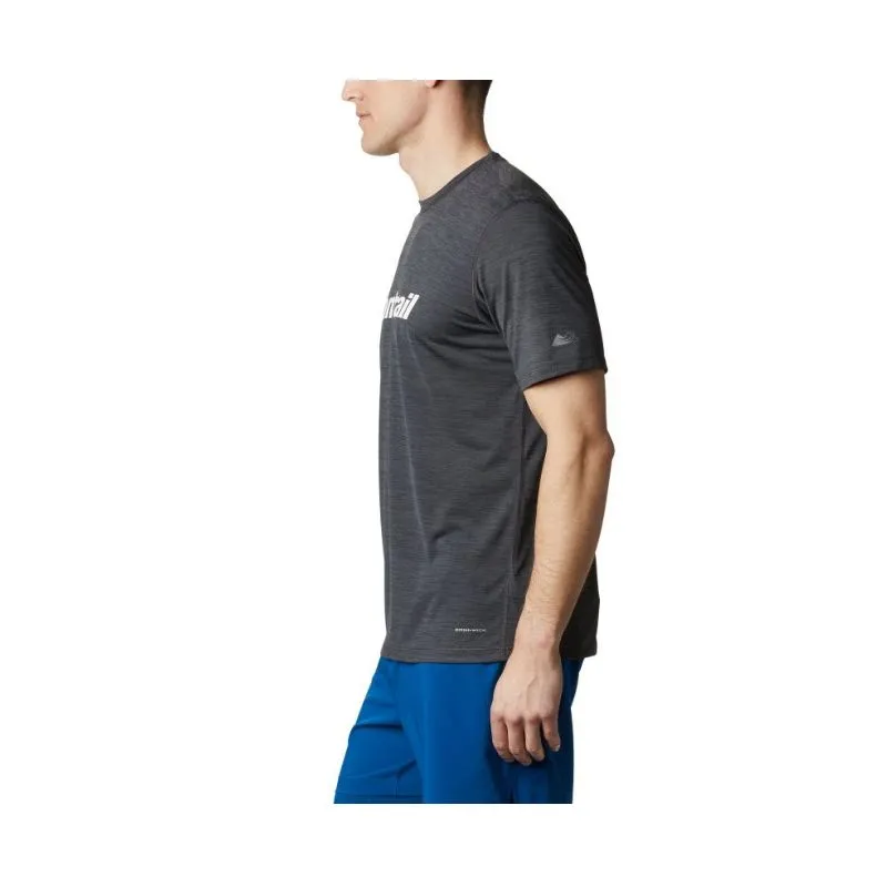 Camiseta de trail Columbia Trinity Trail (negra, día de la carrera) Hombres
