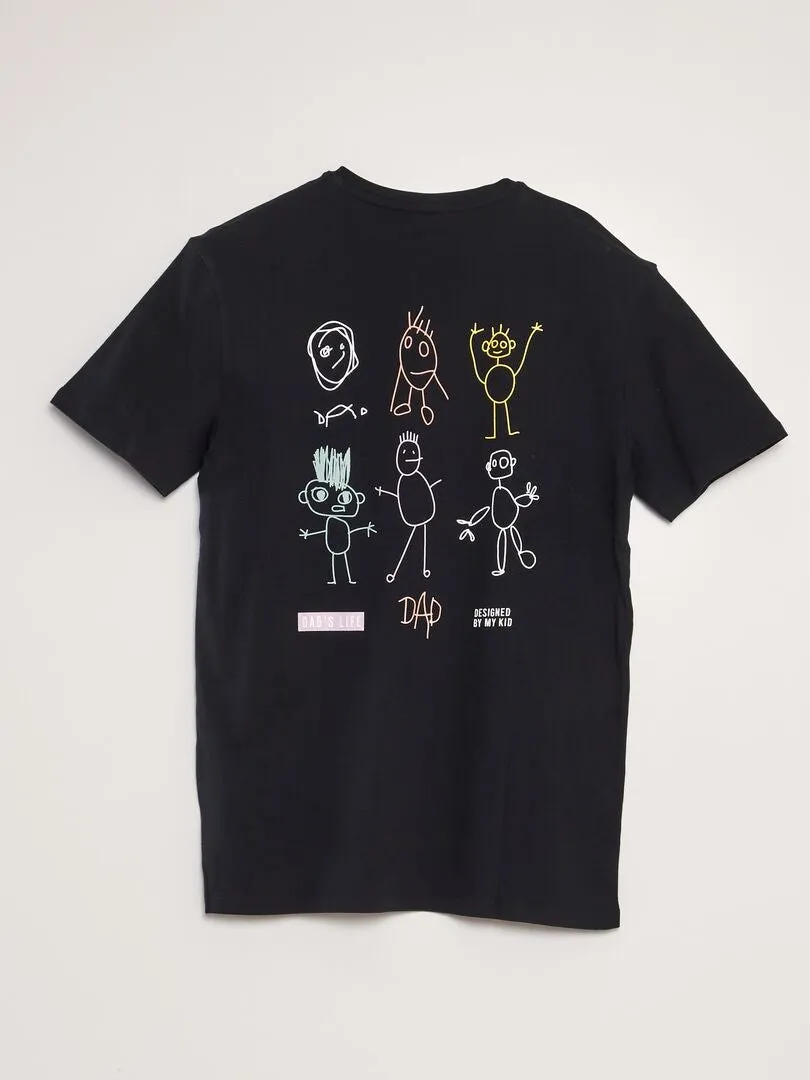 CAMISETA ESTAMPADA 'DíA DEL PADRE'  NEGRO