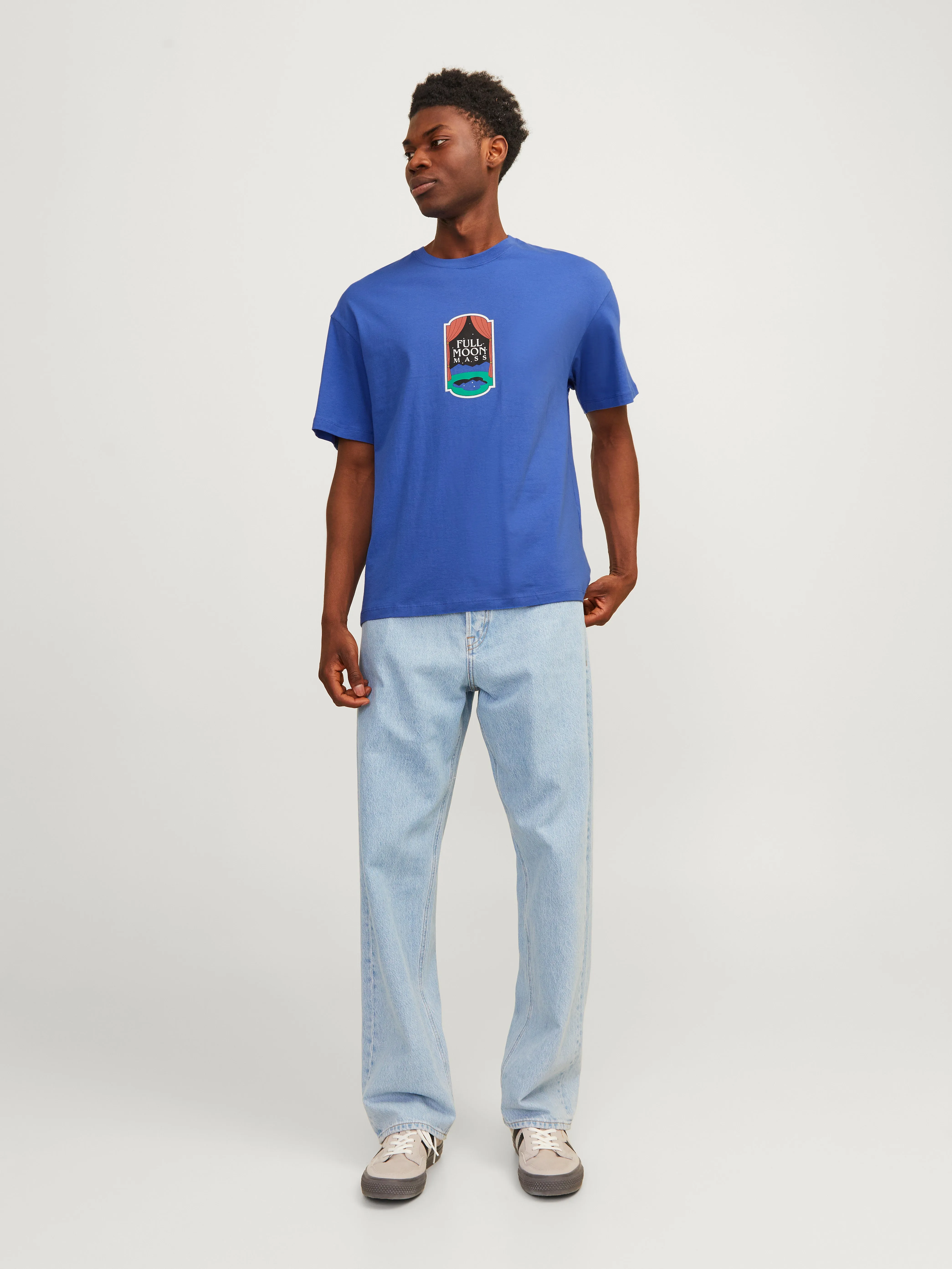 Camiseta Estampado Cuello redondo | Azul intermedio | Jack & Jones®