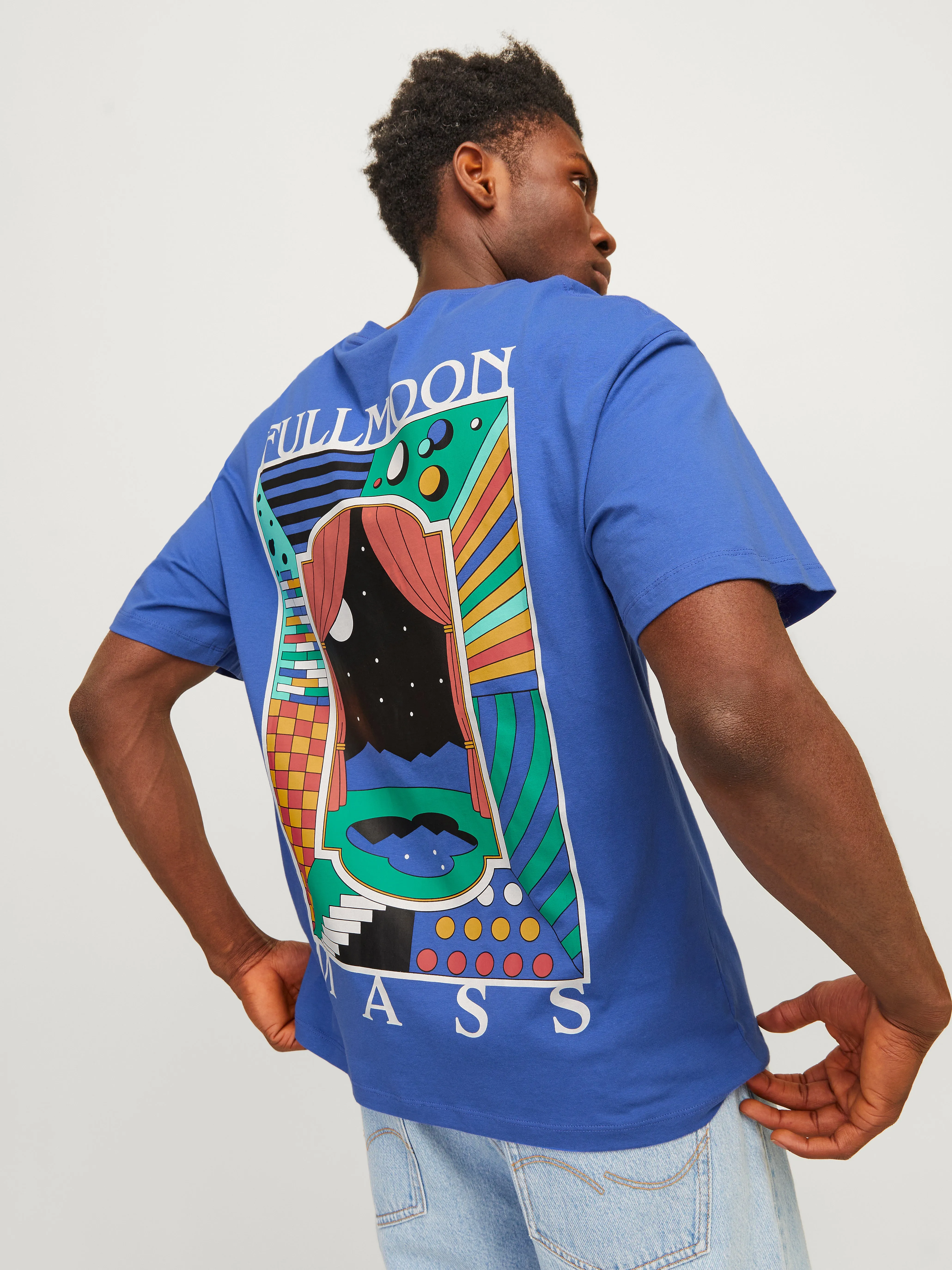 Camiseta Estampado Cuello redondo | Azul intermedio | Jack & Jones®