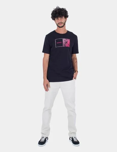 CAMISETA HURLEY EVD HALFER GRADIENT  BLACK