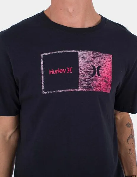 CAMISETA HURLEY EVD HALFER GRADIENT  BLACK