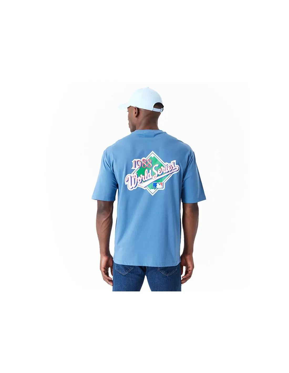 Camiseta New Era Oversized LA Dodgers MLB World Series Azul