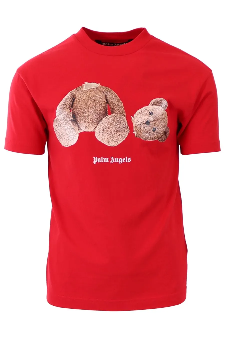 Camiseta Palm Angels roja con oso