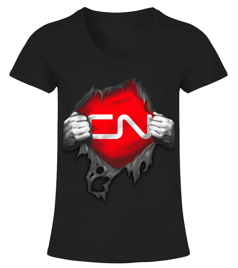 CANADIAN  FINNISH CAMISETA CUELLO PICO MUJER