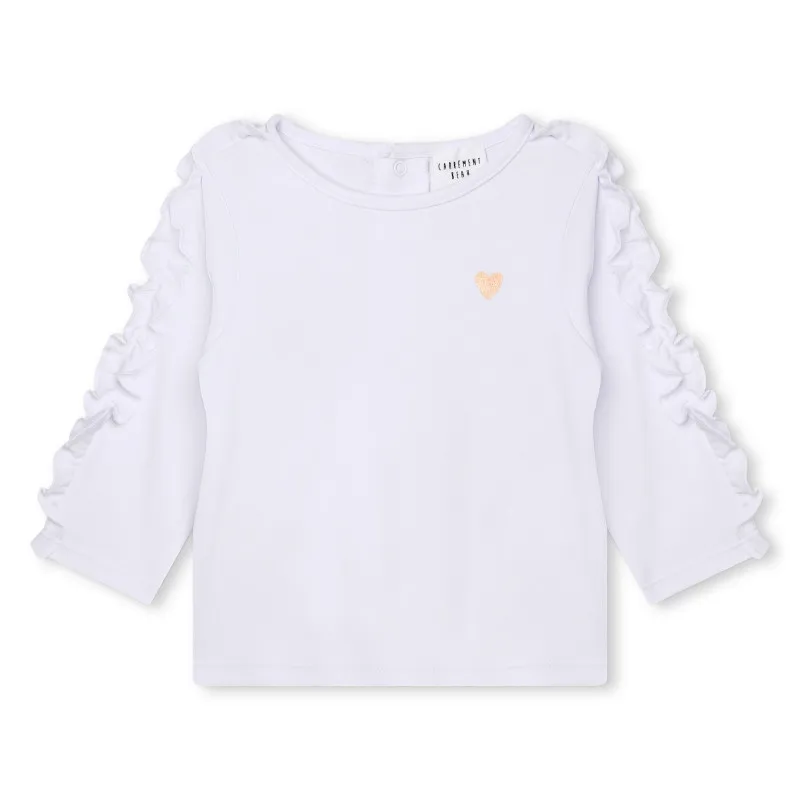 CARREMENT BEAU Camiseta de mangas avolantadas