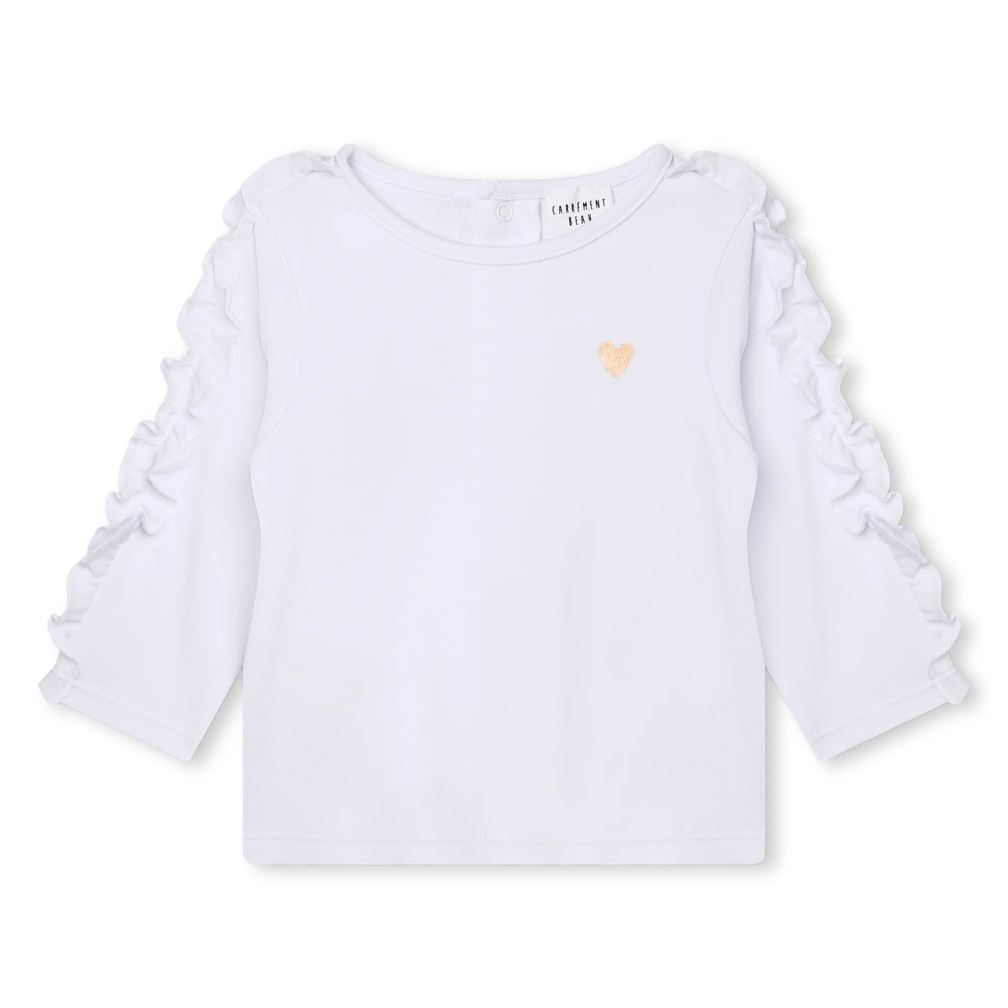 CARREMENT BEAU Camiseta de mangas avolantadas