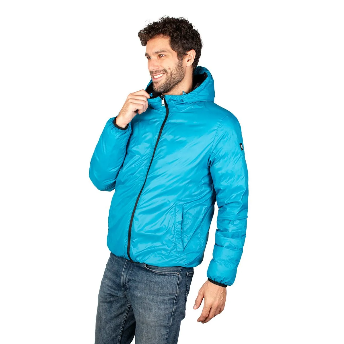 Chamarra Reversible Lifestyle Pluma Ligera Hombre