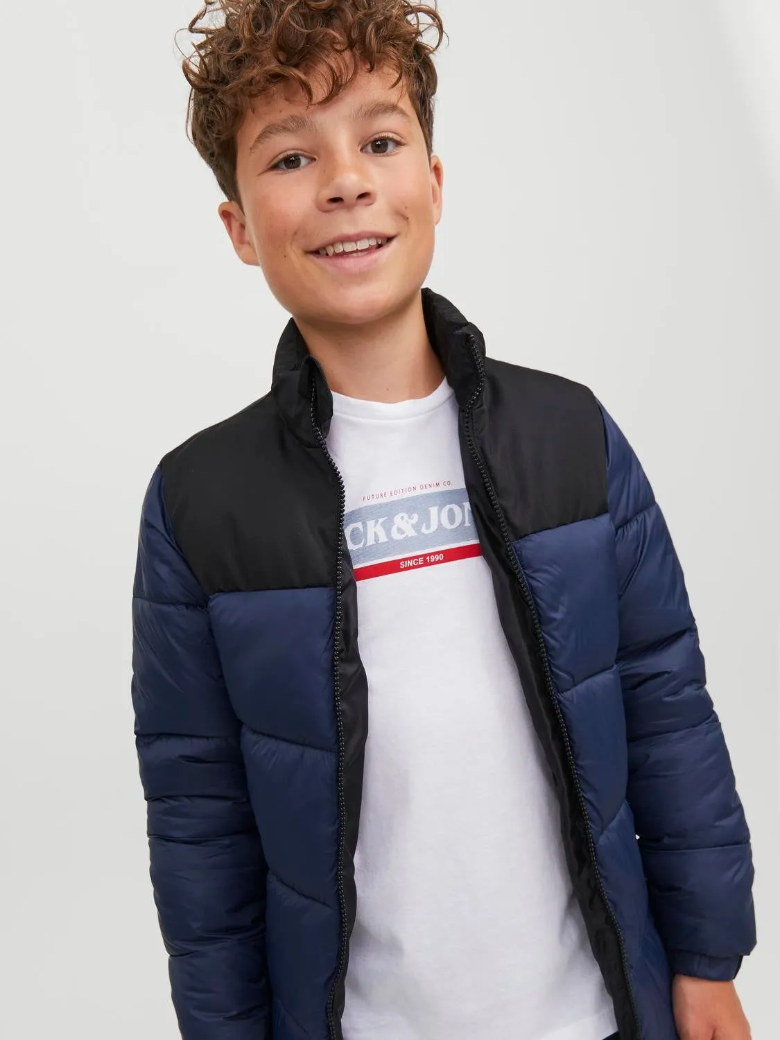 Chaqueta corta acolchada Junior | Azul oscuro | Jack & Jones®