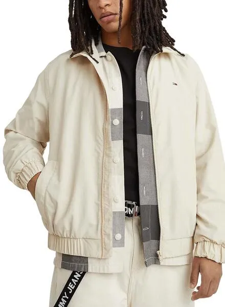 Chaqueta Tommy Jeans Essential Beige para Hombre