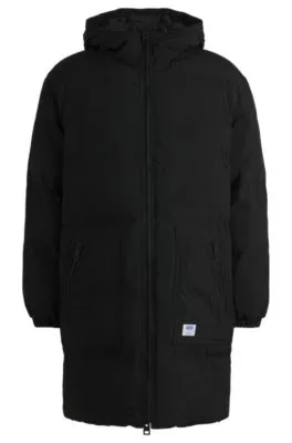 Chaquetón acolchado regular fit en tejido repelente al agua