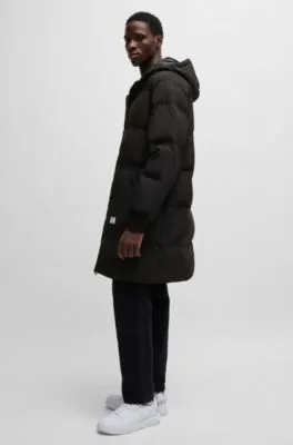 Chaquetón acolchado regular fit en tejido repelente al agua
