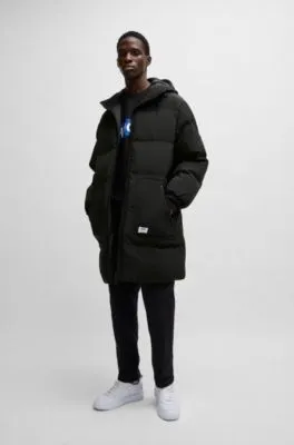 Chaquetón acolchado regular fit en tejido repelente al agua