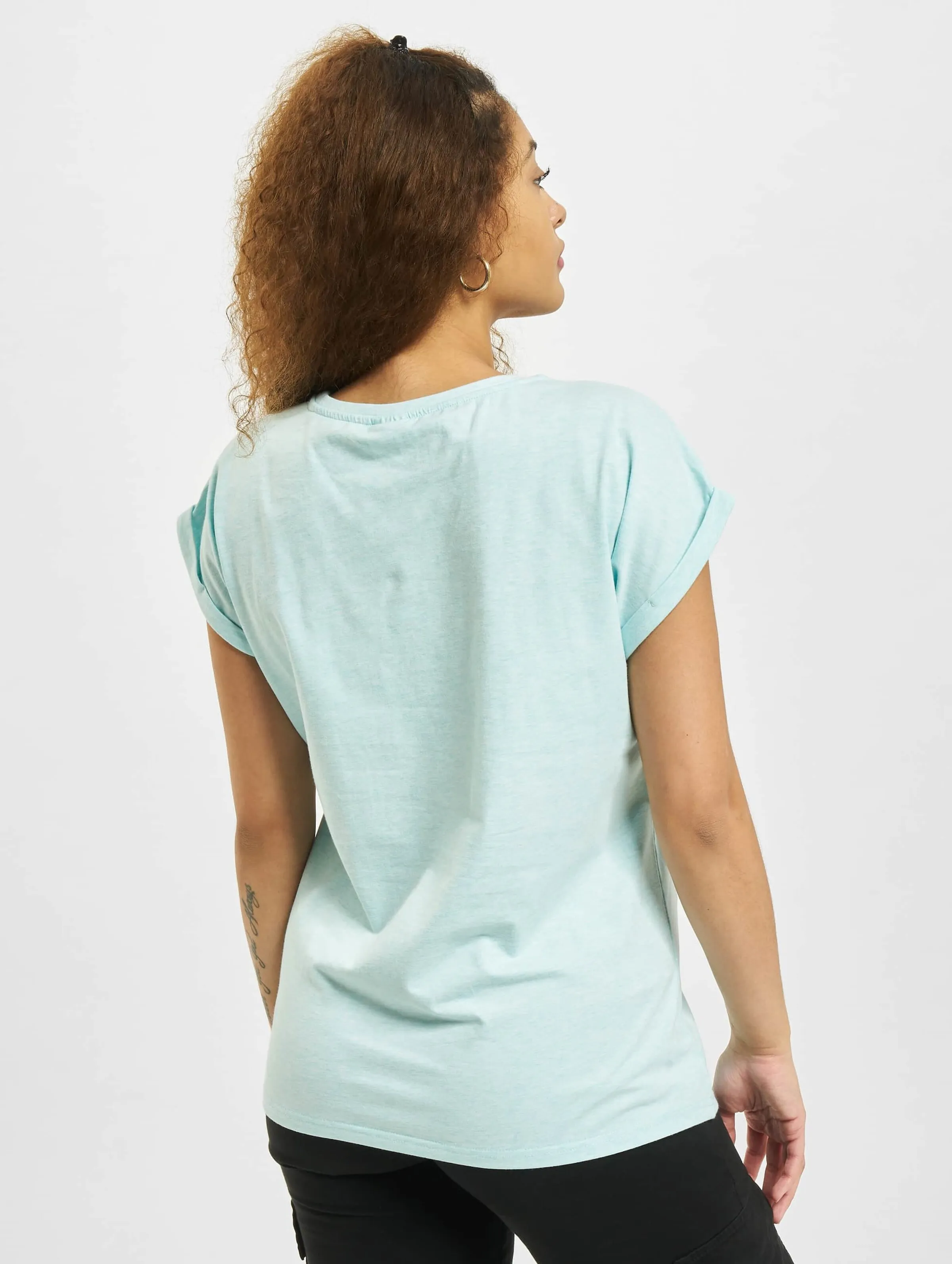 Color Melange Extended Shoulder