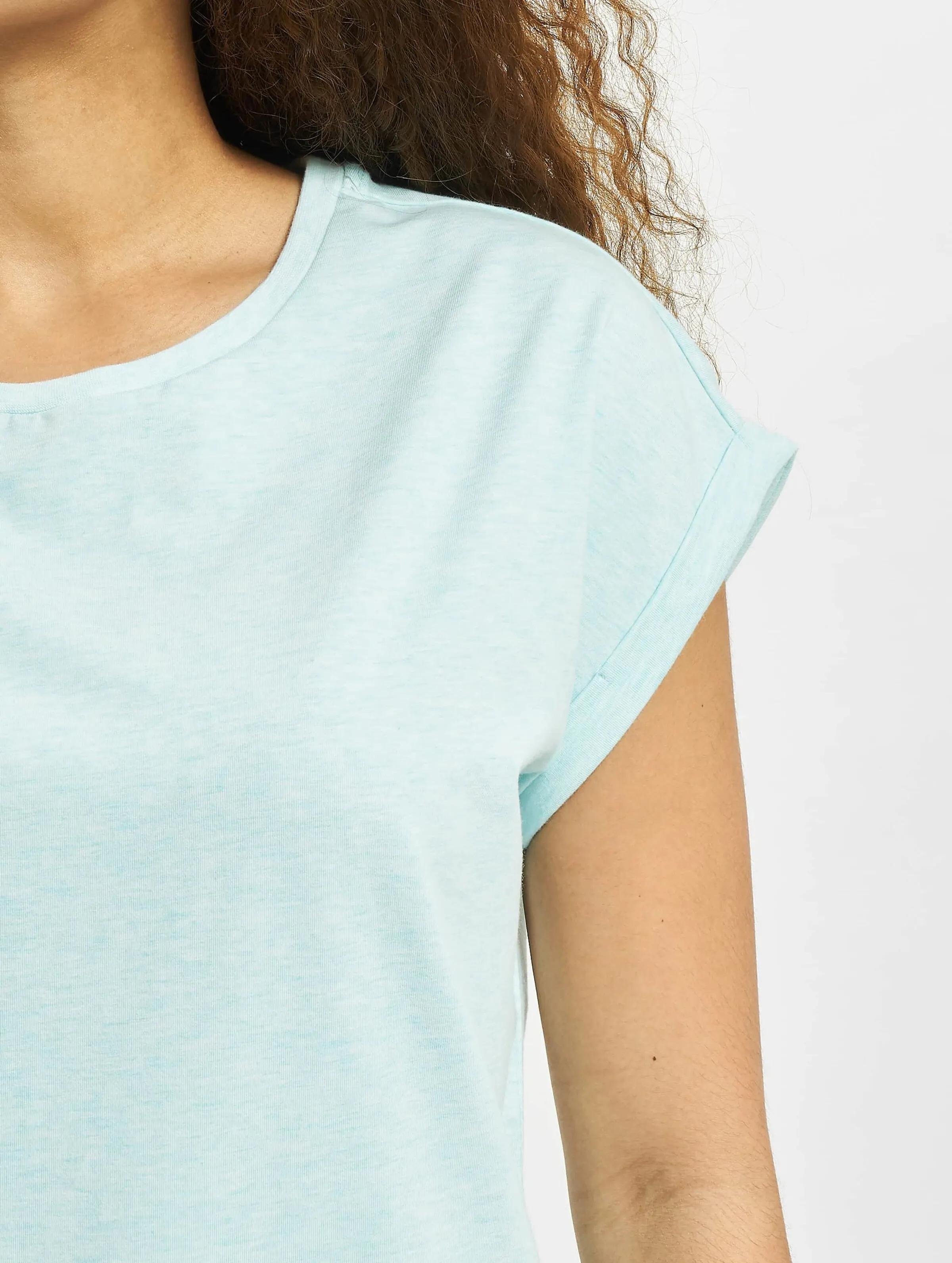 Color Melange Extended Shoulder