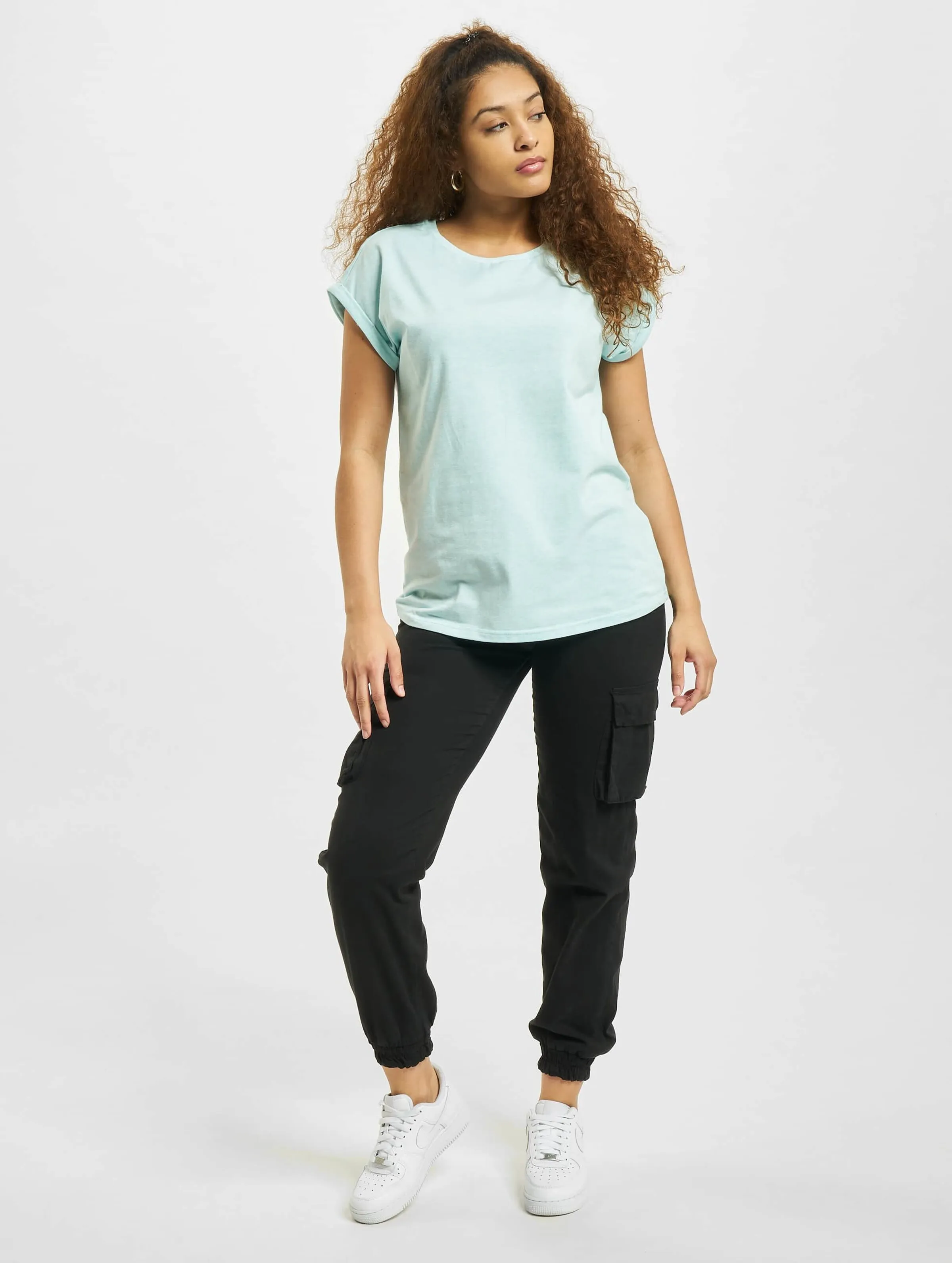 Color Melange Extended Shoulder