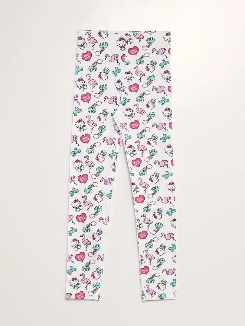 CONJUNTO DE CAMISETA + LEGGING 'HELLO KITTY'  AMARILLO