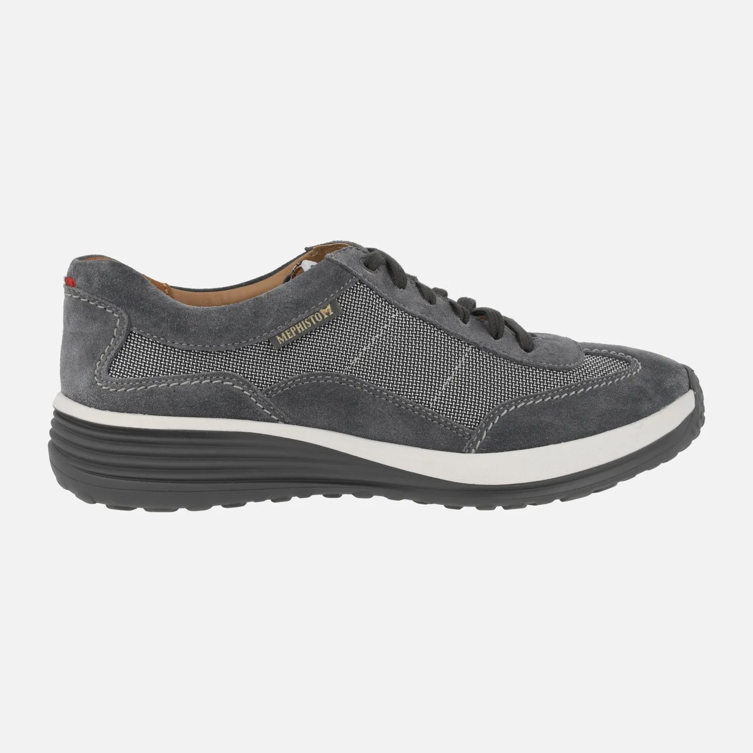 Deportivos para hombre de Mephisto en serraje combinado con tejido