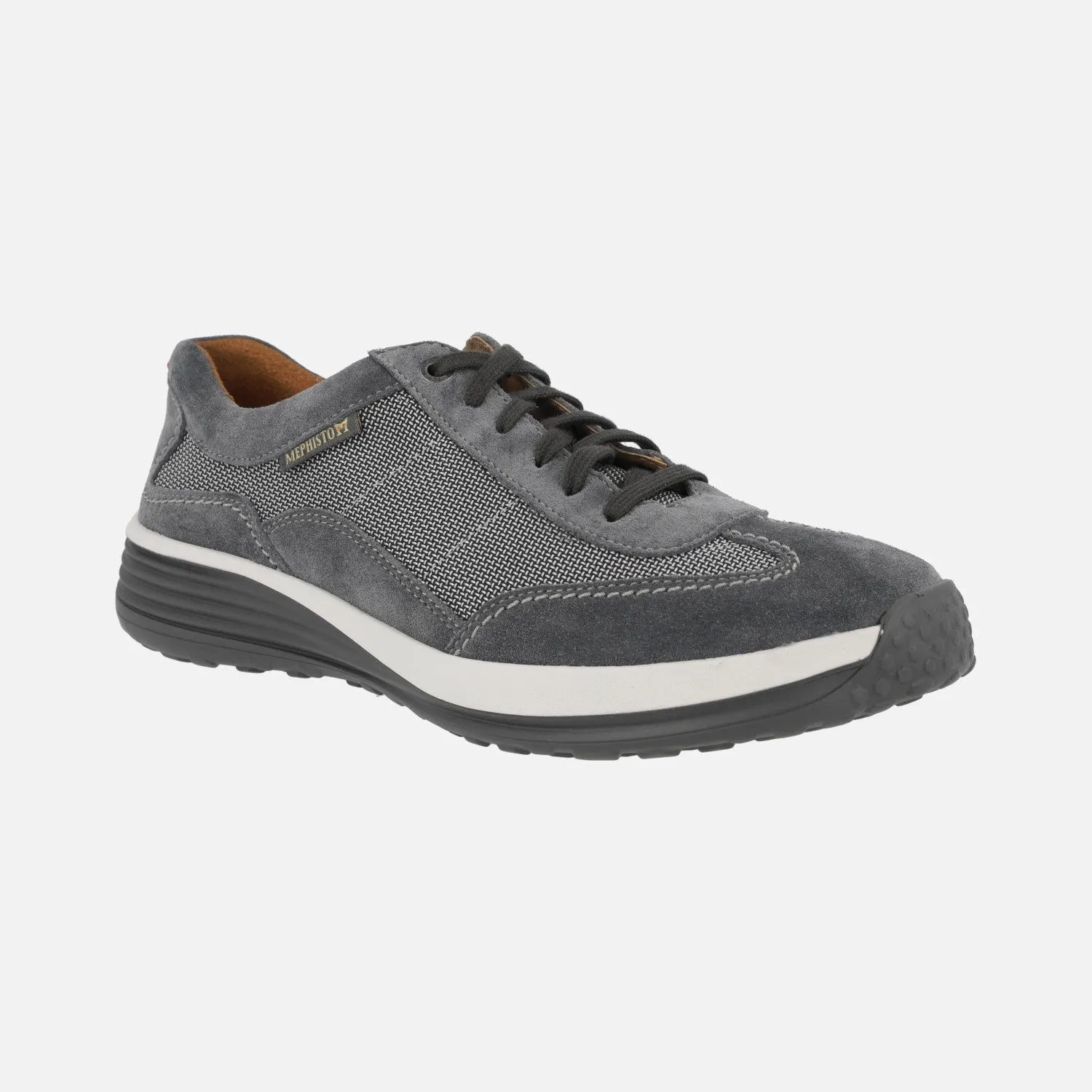 Deportivos para hombre de Mephisto en serraje combinado con tejido