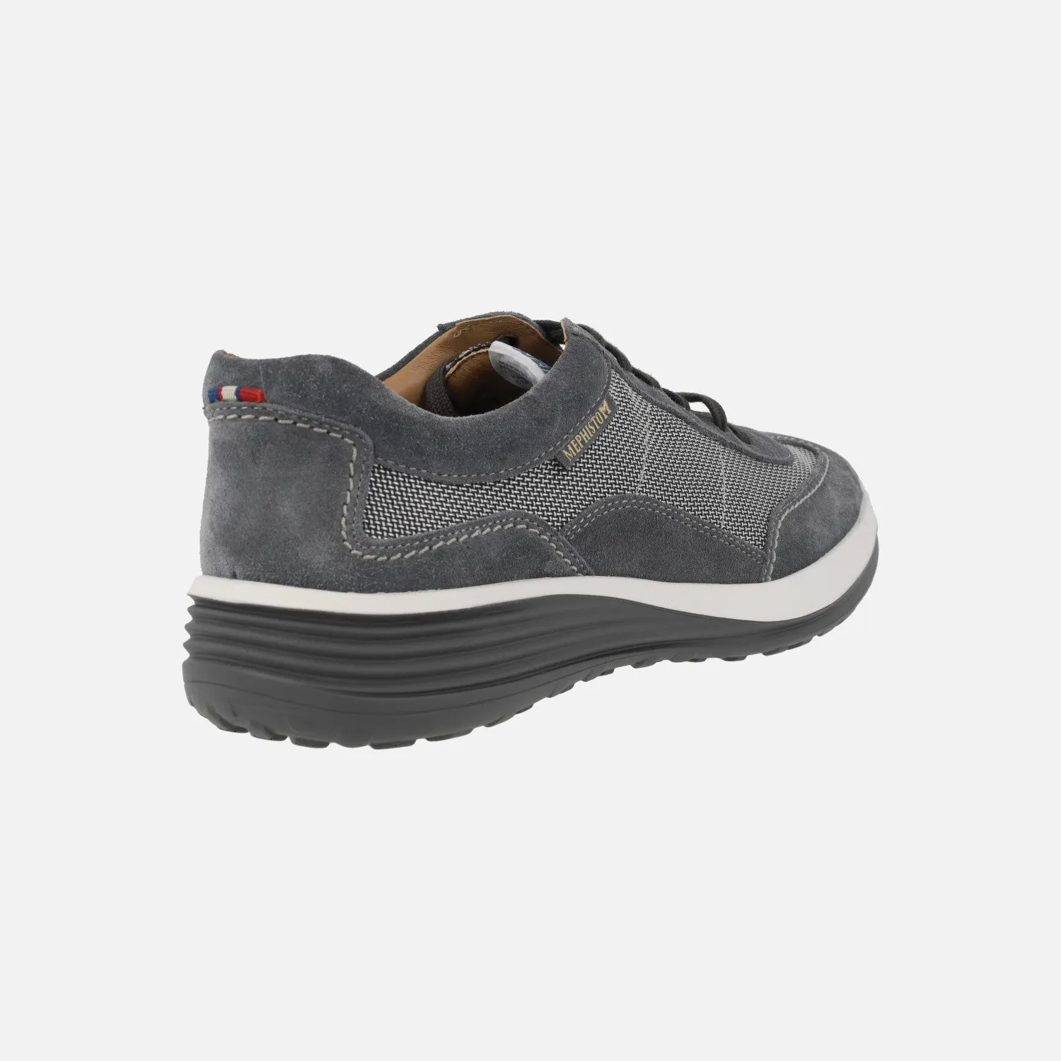 Deportivos para hombre de Mephisto en serraje combinado con tejido