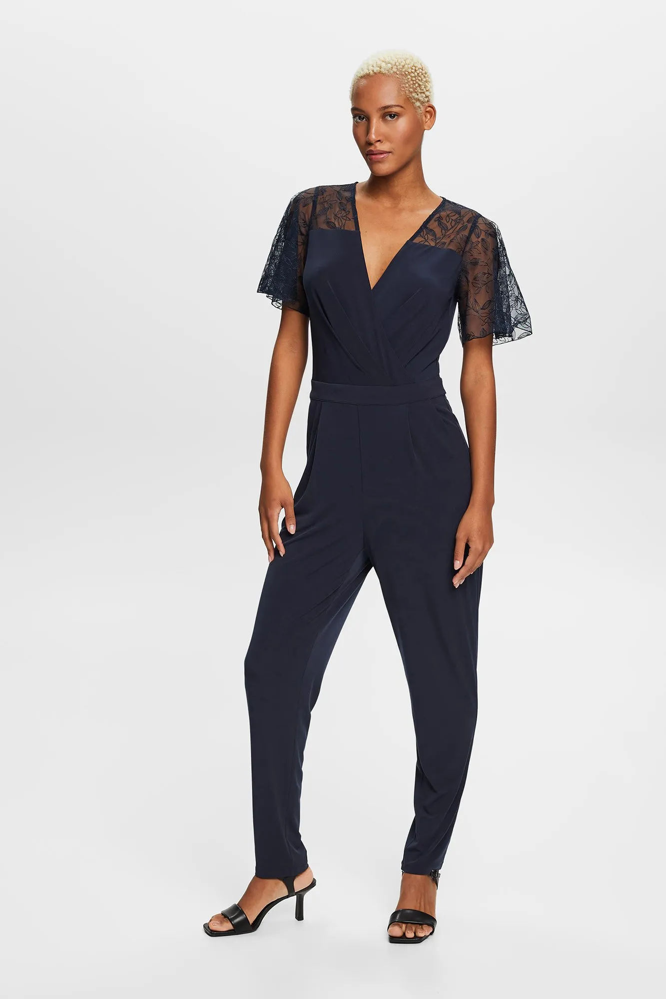 Esprit Mono largo encaje floral con elastano
