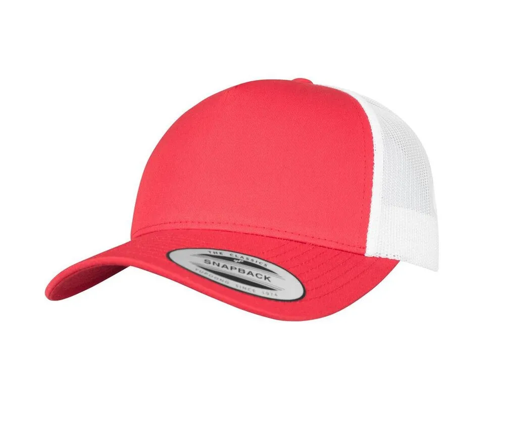 FLEXFIT F6506T  5PANEL RETRO TRUCKER 2TONE CAP  BROWN/ KHAKI