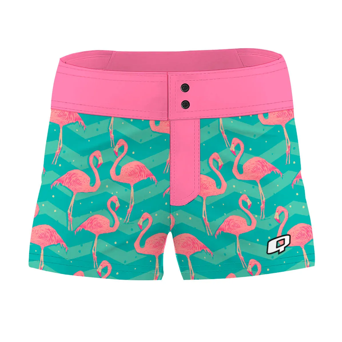 Flock of flamingos Women Boardshorts