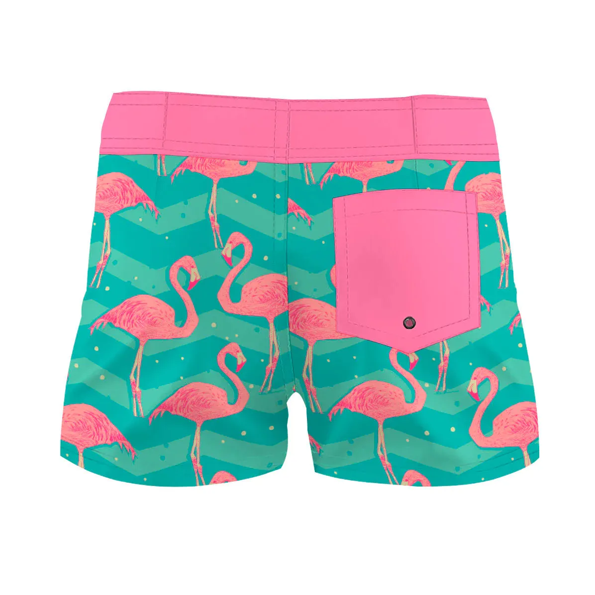 Flock of flamingos Women Boardshorts